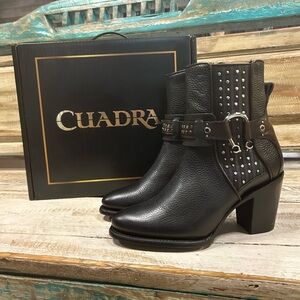 NIB Cuadra Genuine Leather Ankle Boots